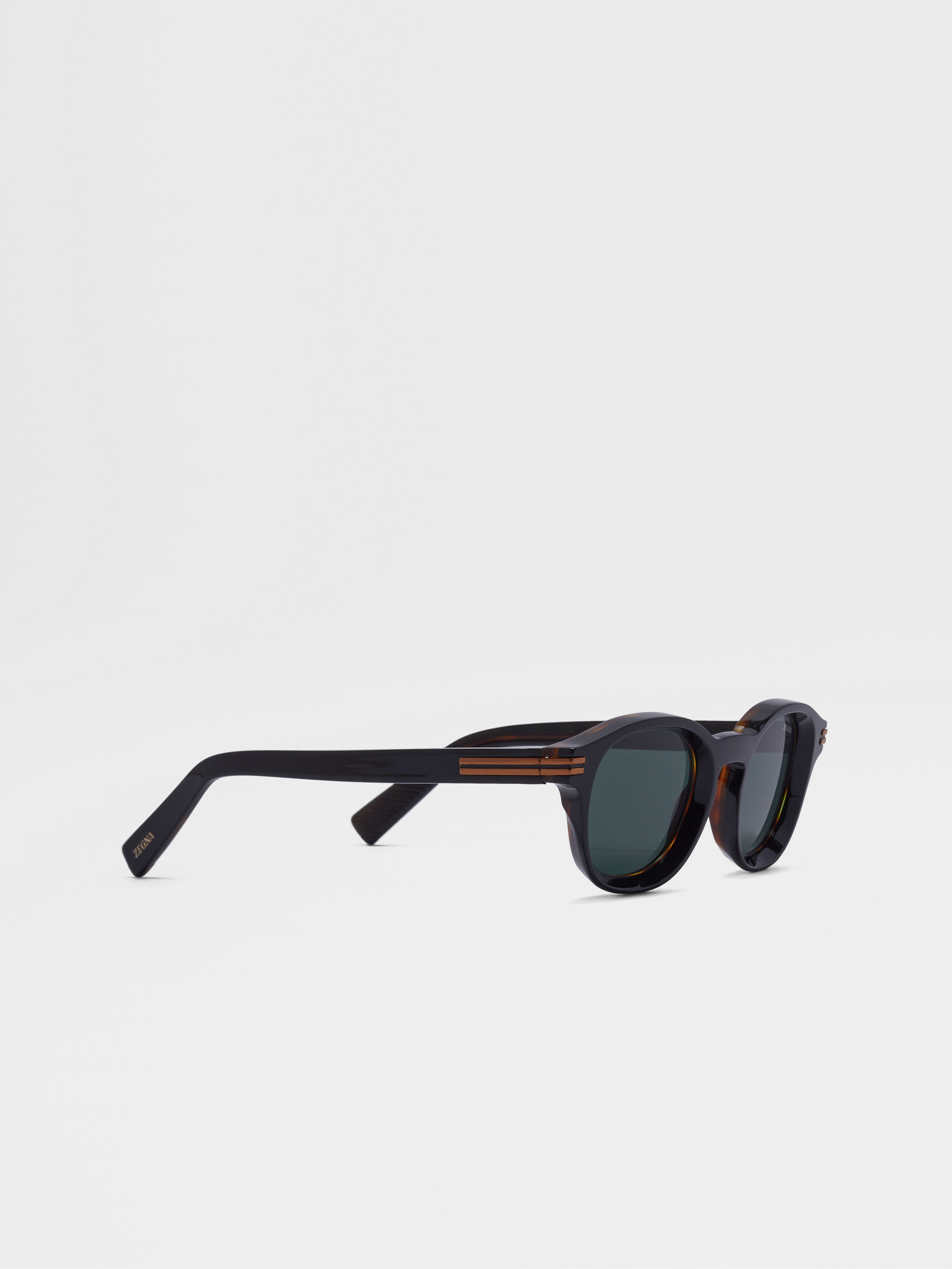 Black and Havana Aurora I Acetate Sunglasses Product detail photo #2