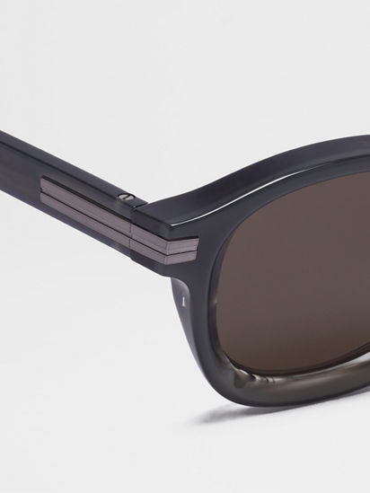 Schwarze Sonnenbrille Acetate