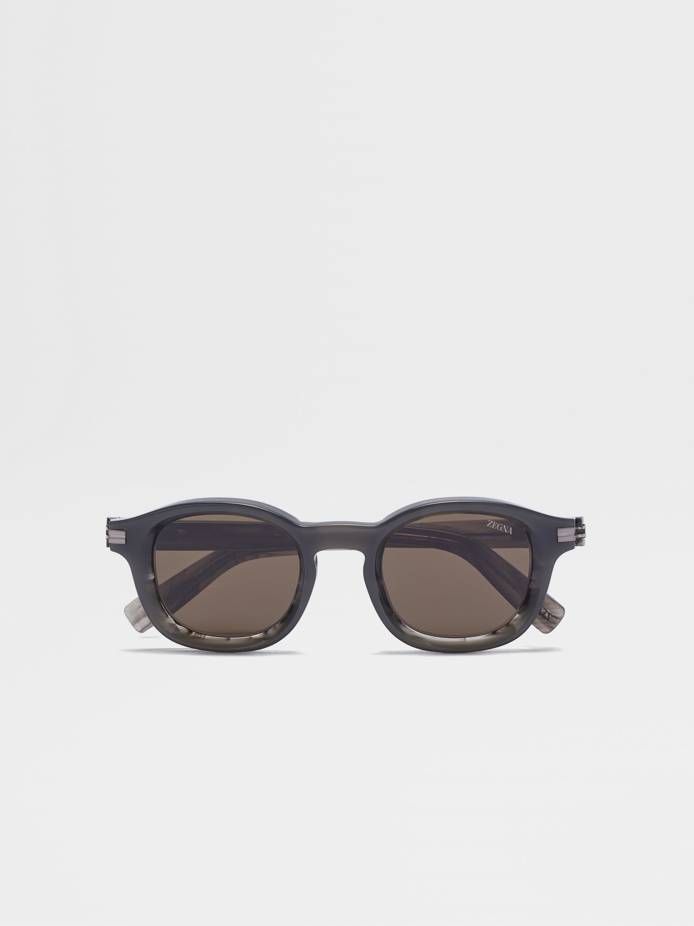 Opal Grey and Striped Grey Aurora I Acetate Sunglasses FW25 Opal Grey and Striped Grey Aurora I Acetate Sunglasses FW25