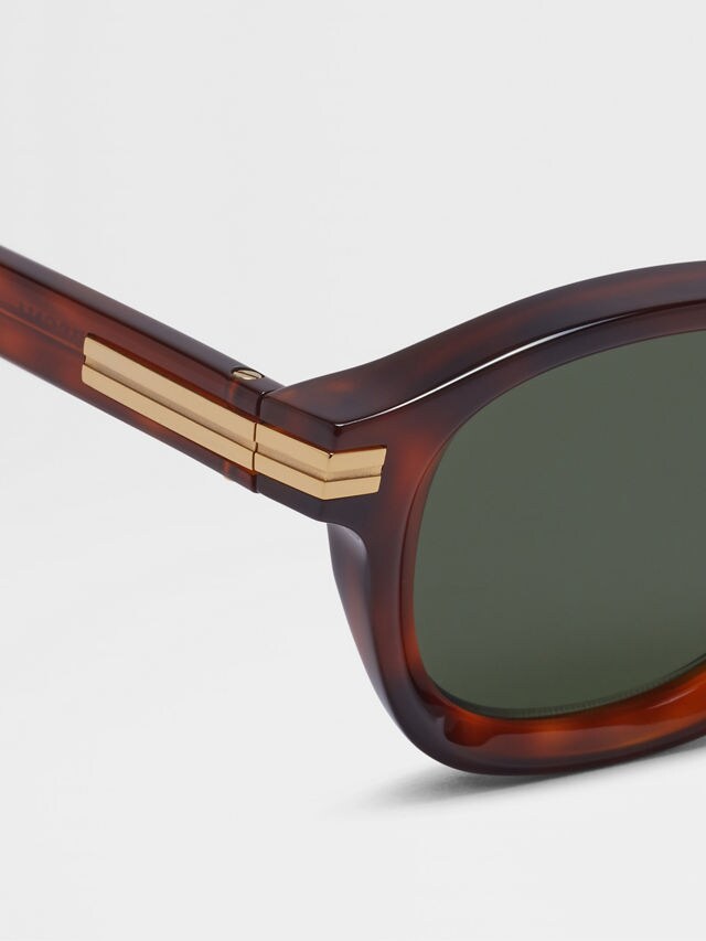 Vintage Havana Aurora I Acetate Sunglasses Product detail photo #1