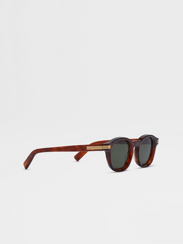 Vintage Havana Aurora I Acetate Sunglasses Product detail photo #2