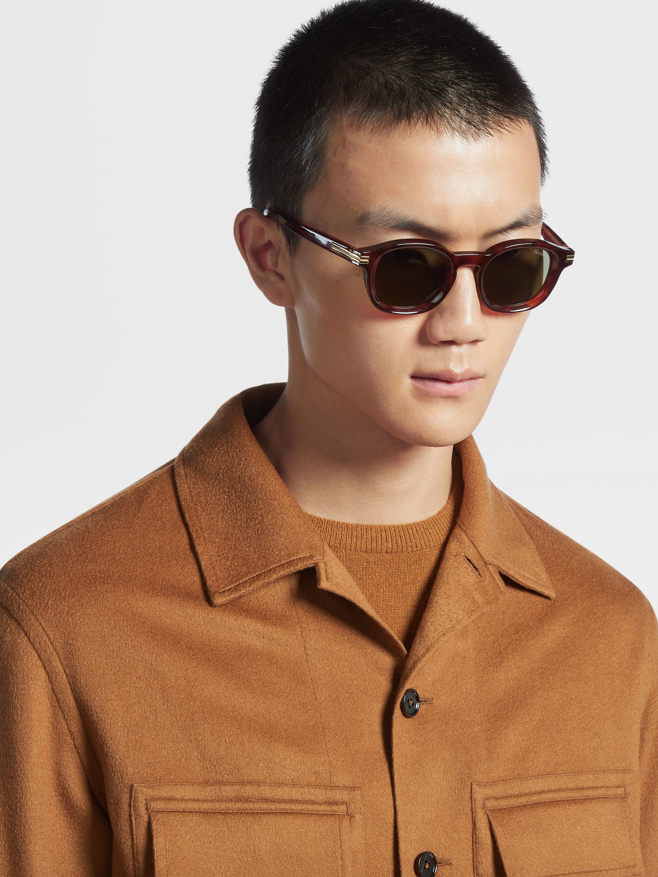 Vintage Havana Aurora I Acetate Sunglasses Product detail photo #3