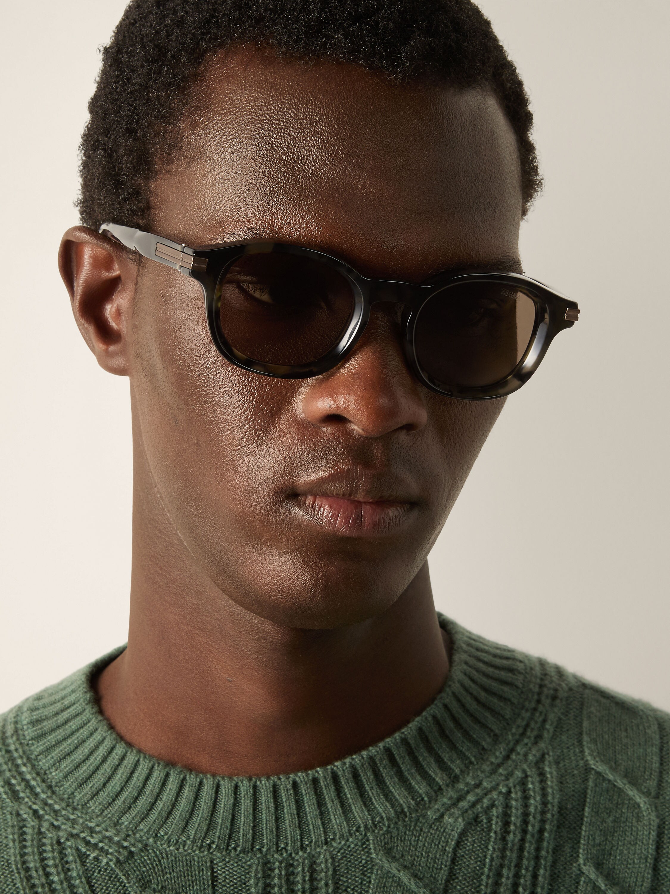 Antique Copper Orizzonte I Titanium Sunglasses Product detail photo #3