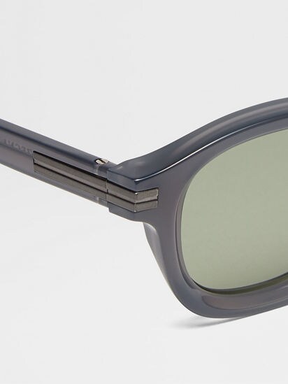 Blue Aurora I Acetate Sunglasses SS25 32165491 | Zegna IT