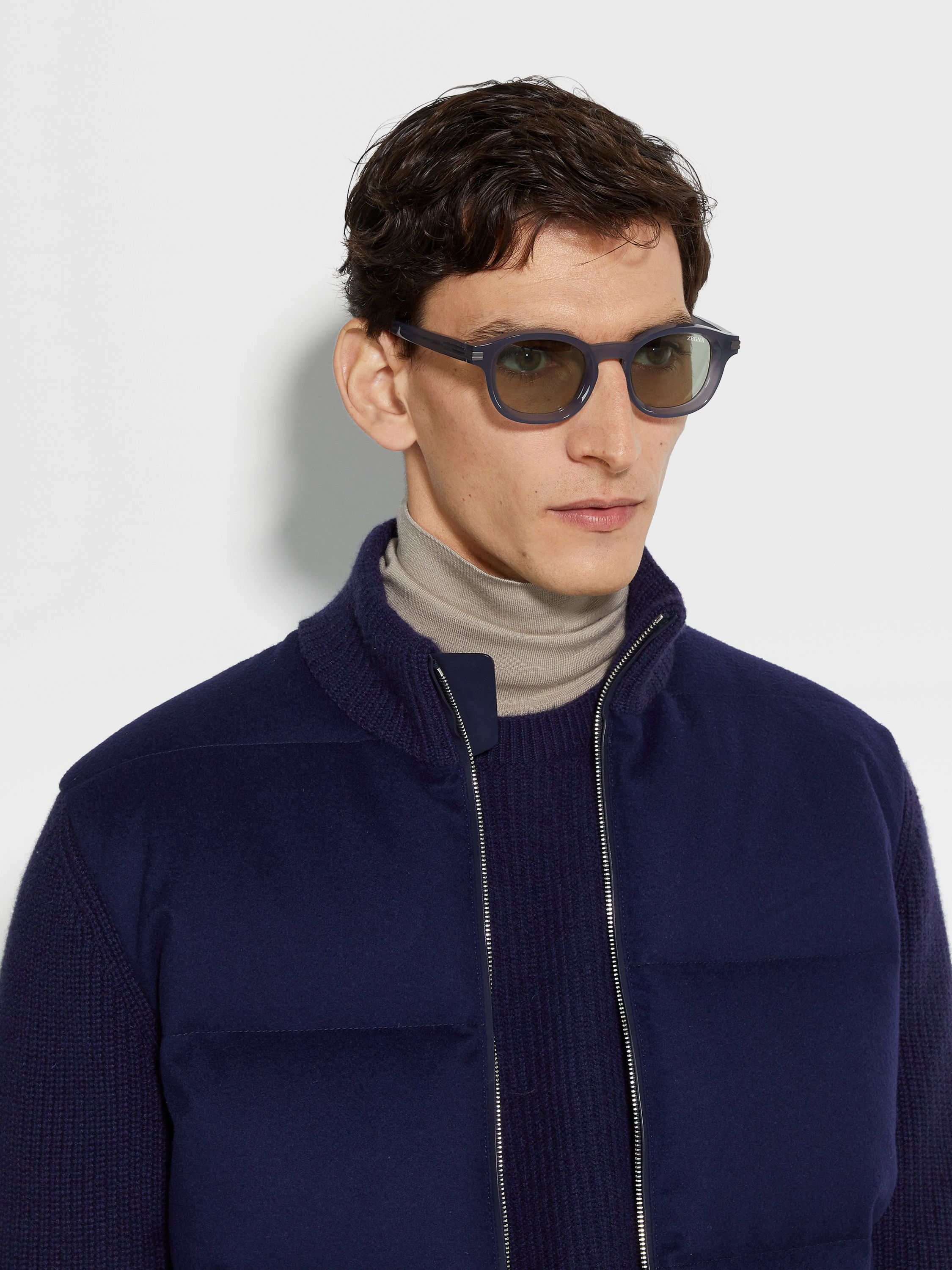 Blue Aurora I Acetate Sunglasses Product detail photo #3