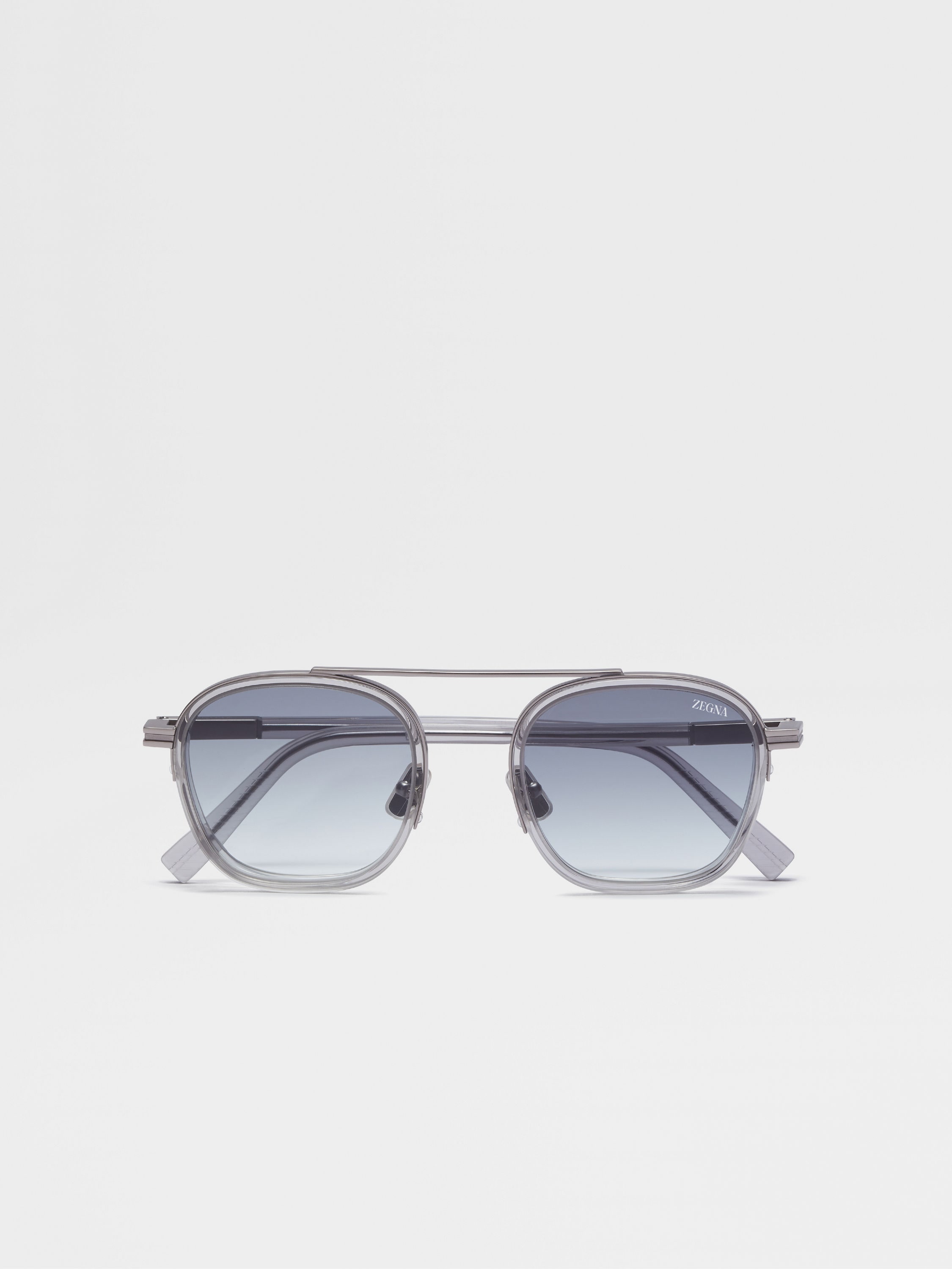 Transparent Light Grey Orizzonte I Acetate and Metal Transparent Light Grey Orizzonte I Acetate and Metal