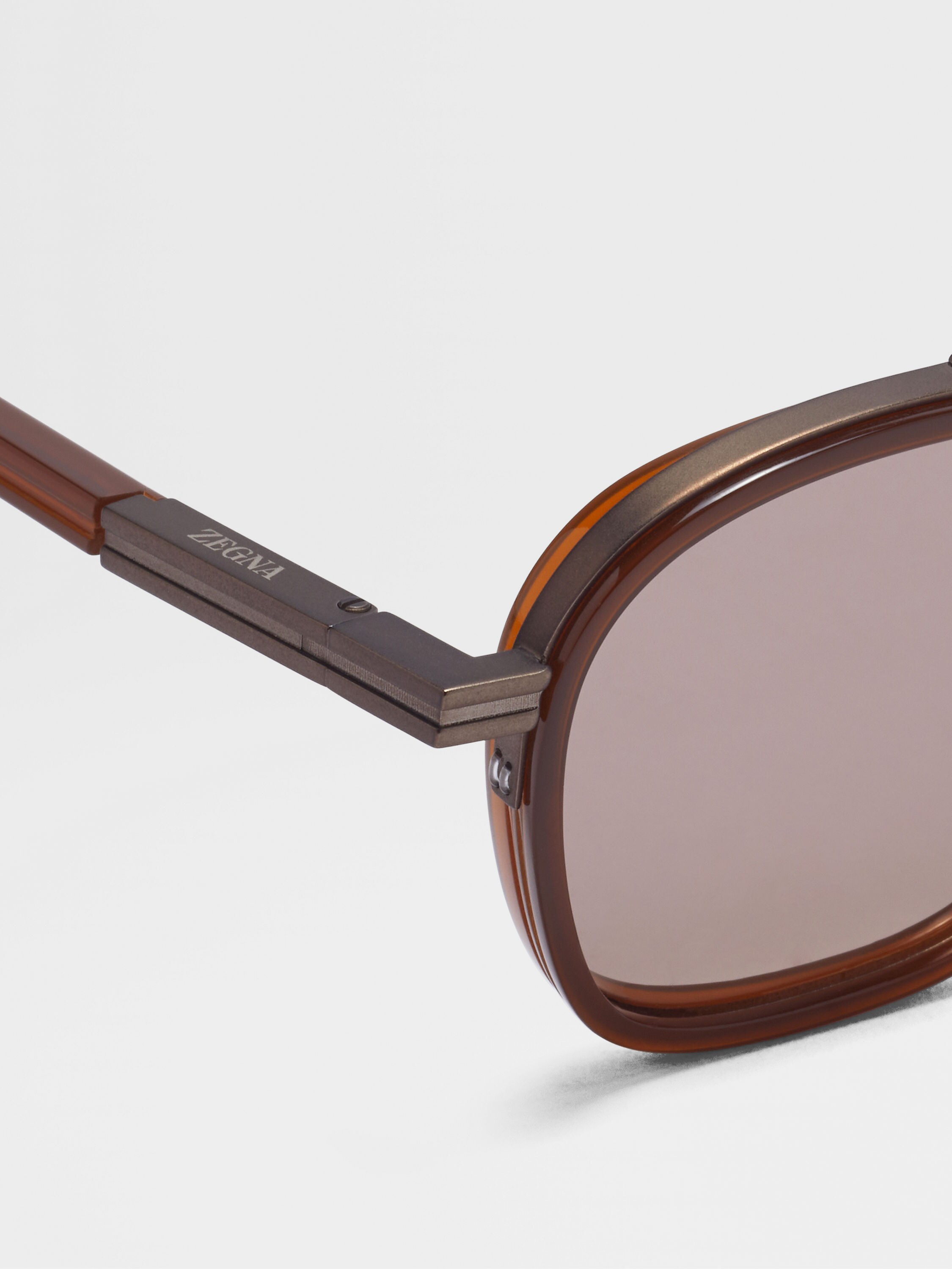 Dark Foliage Orizzonte I Acetate and Metal Sunglasses Product detail photo #1