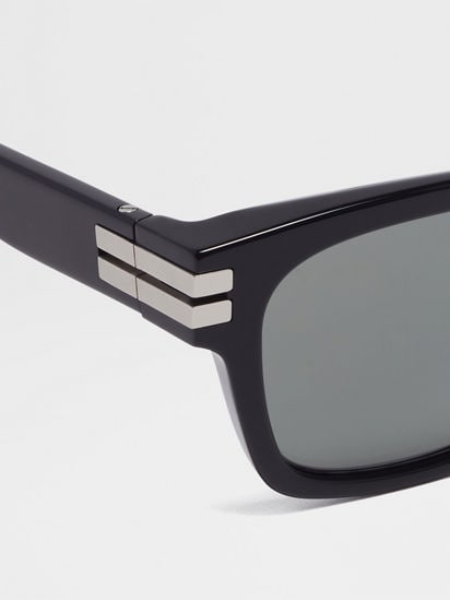 Ermenegildo Zegna EZ0237 Sunglasses - 01A Shiny Black Ermenegildo Zegna EZ0237 Sunglasses - 01A Shiny Black