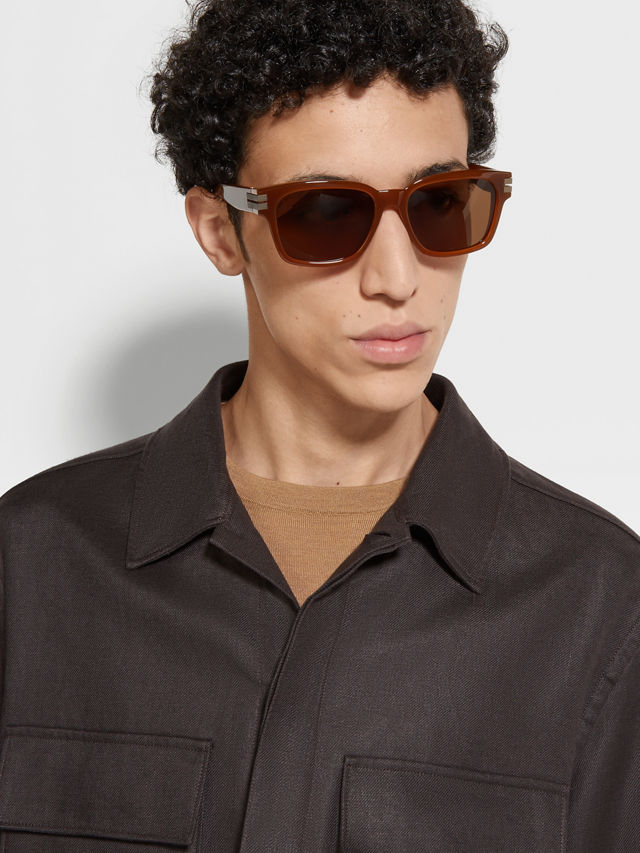 Foliage Acetate Sunglasses Product detail photo #3