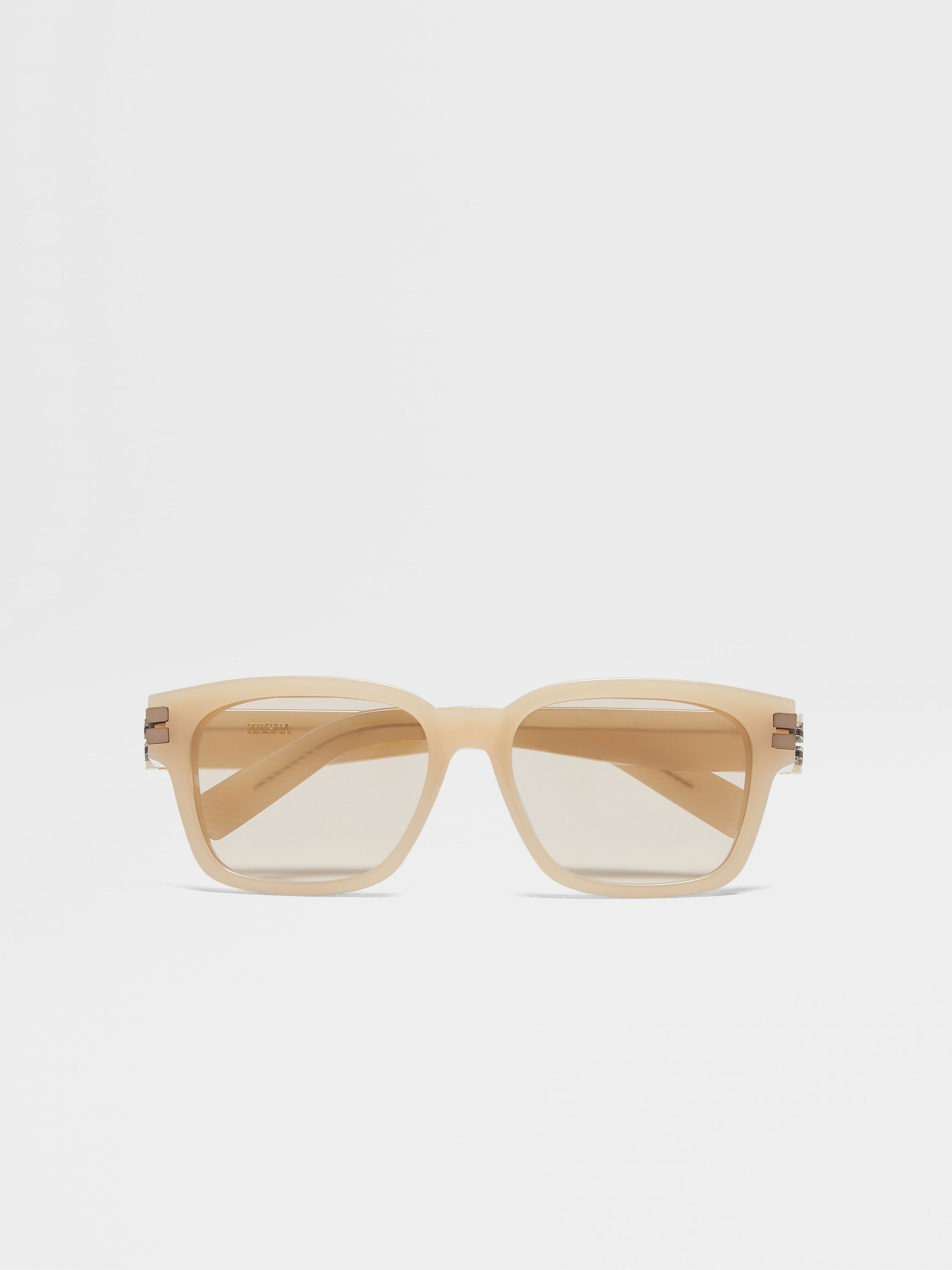 Beige Acetate Sunglasses