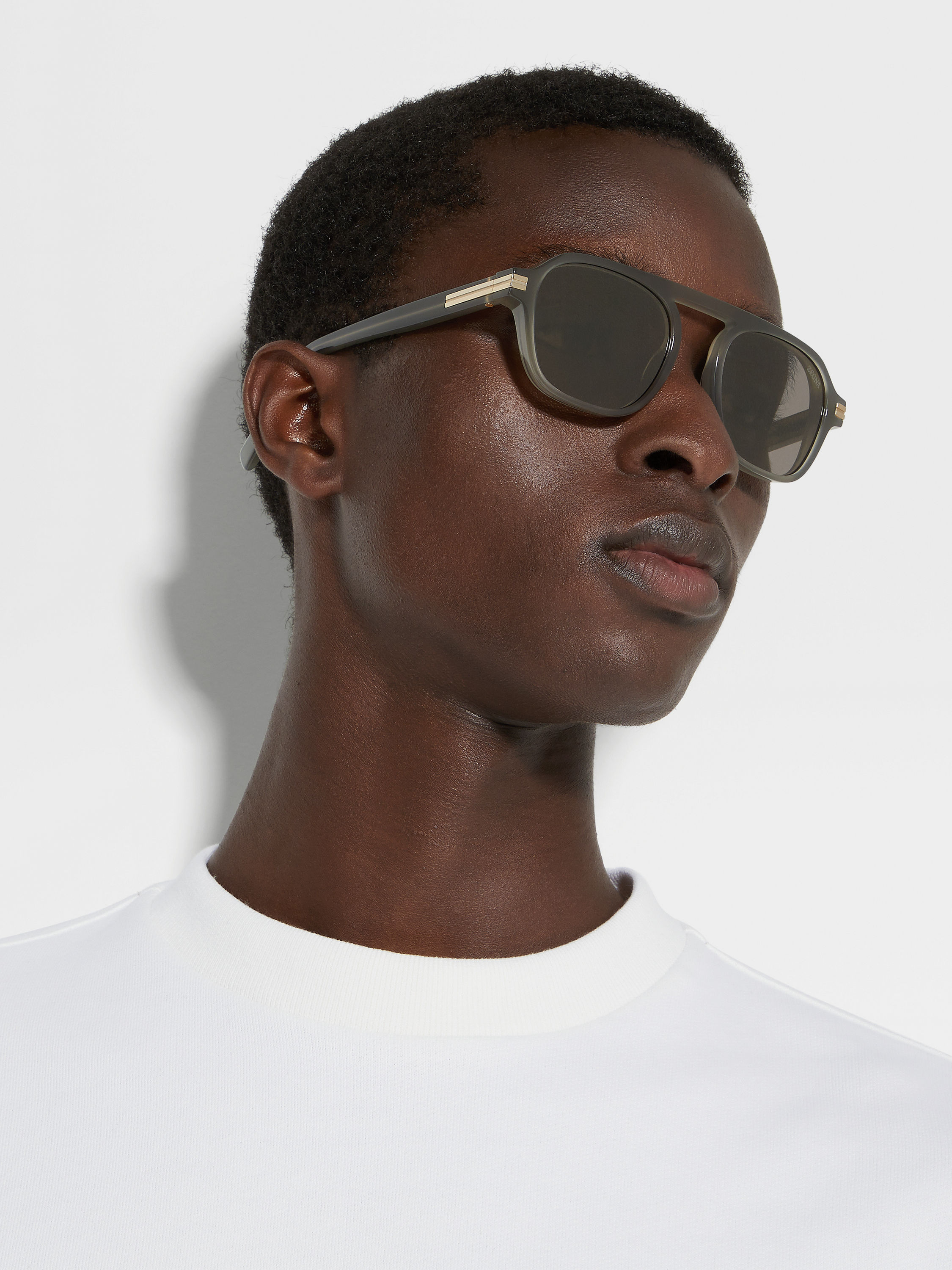 Gafas de Sol Aurora II en Acetato Verde Foto #3 de detalle del producto