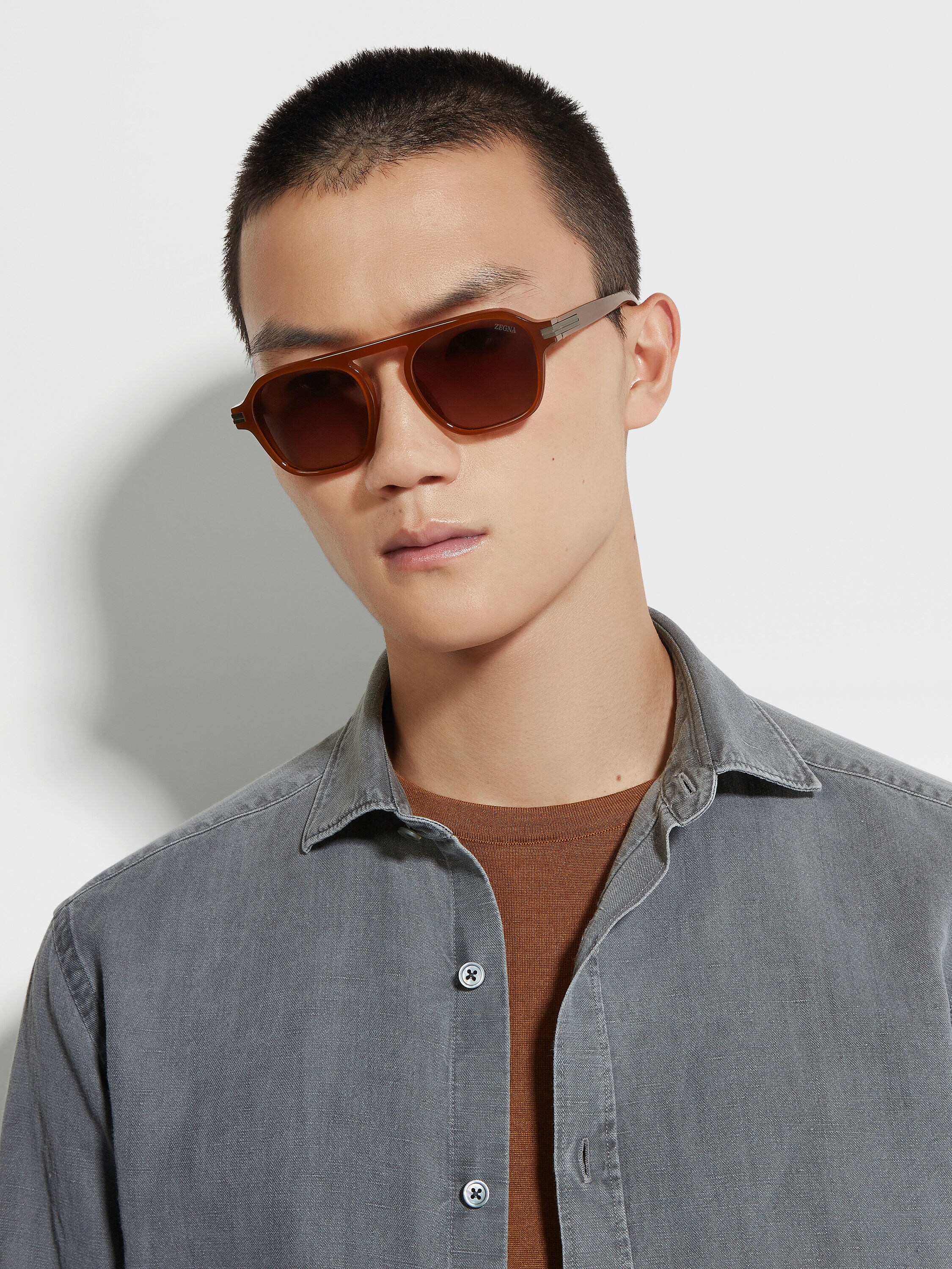 Gafas de Sol Aurora II en Acetato Color Foliage Foto #3 de detalle del producto