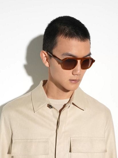 Foliage Aurora II Acetate Sunglasses FW25 30268047 | Zegna NL