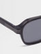 Transparent Dark Grey Aurora II Acetate Sunglasses Product detail photo #1