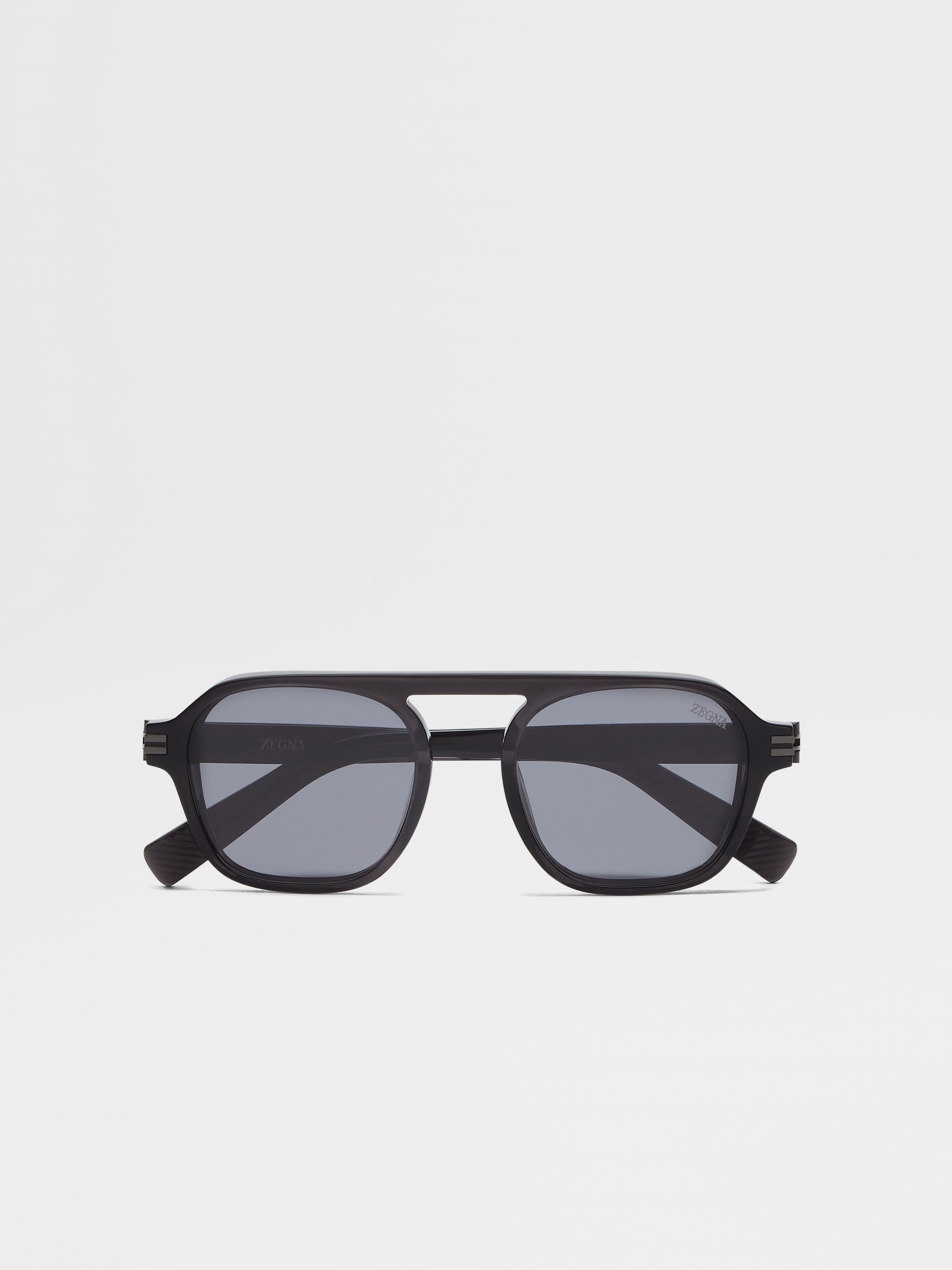 Transparent Dark Grey Aurora II Acetate Sunglasses