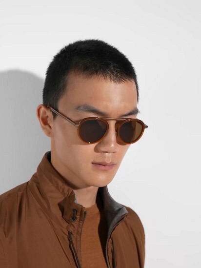 Foliage Orizzonte II Acetate and Metal Sunglasses FW25 30268051