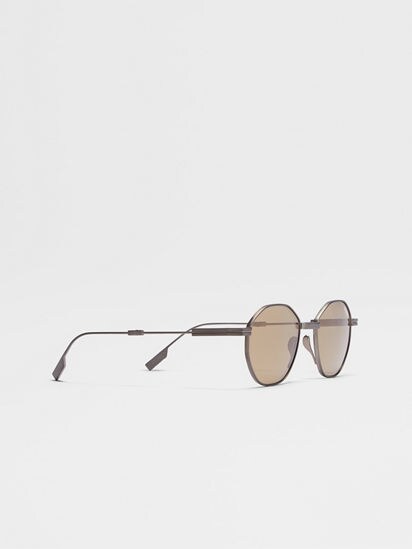 Light Bronze Titanium Foldable Sunglasses FW25 30892833