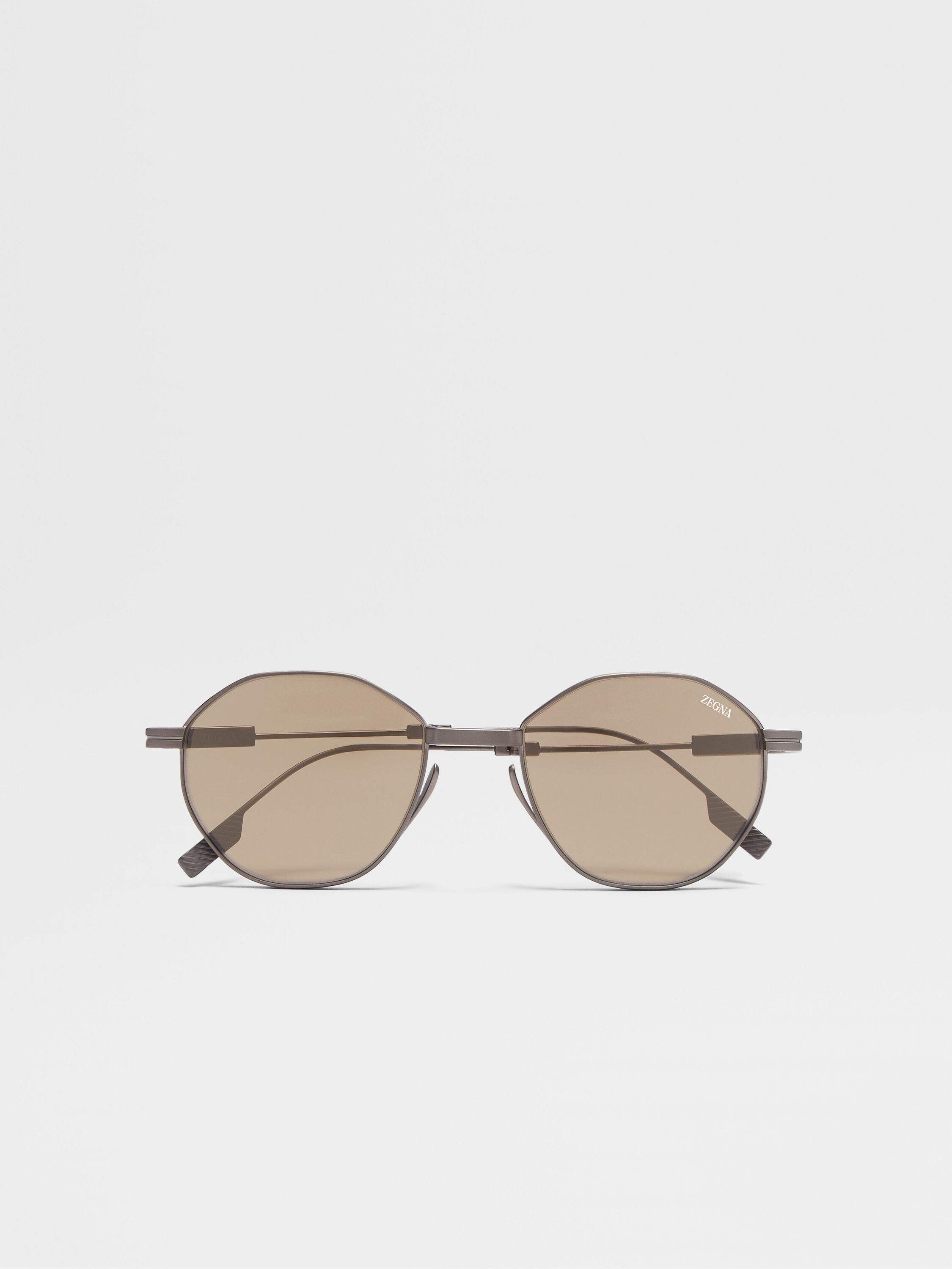 Light Bronze Titanium Foldable Sunglasses