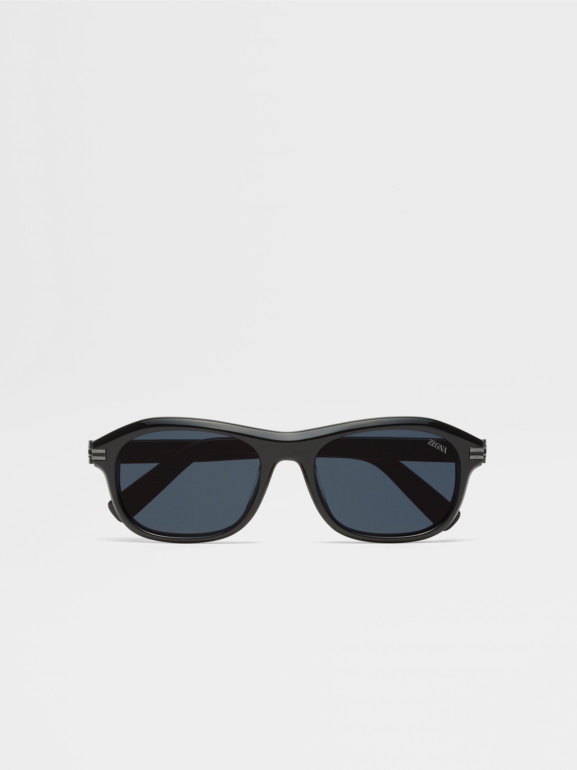 Transparent Grey Acetate Sunglasses