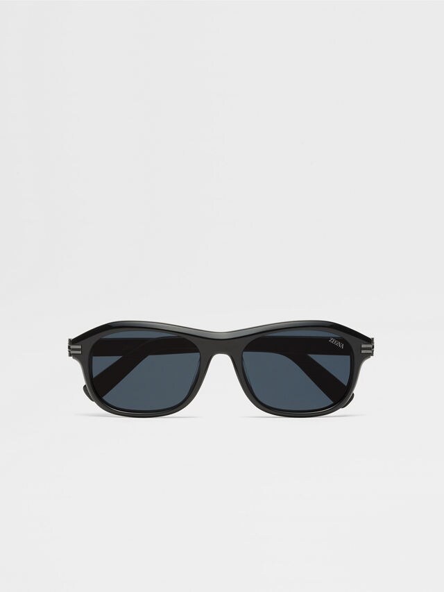 Transparent Grey Acetate Sunglasses Main product photo