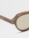 Light Brown Acetate Sunglasses Product detail photo #1