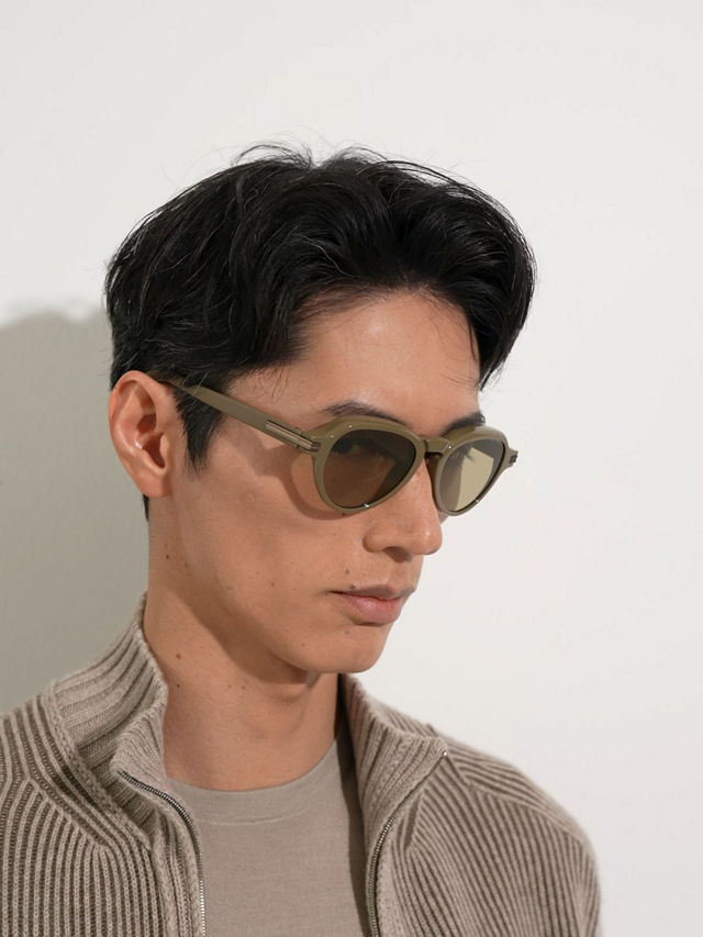 Light Brown Acetate Sunglasses