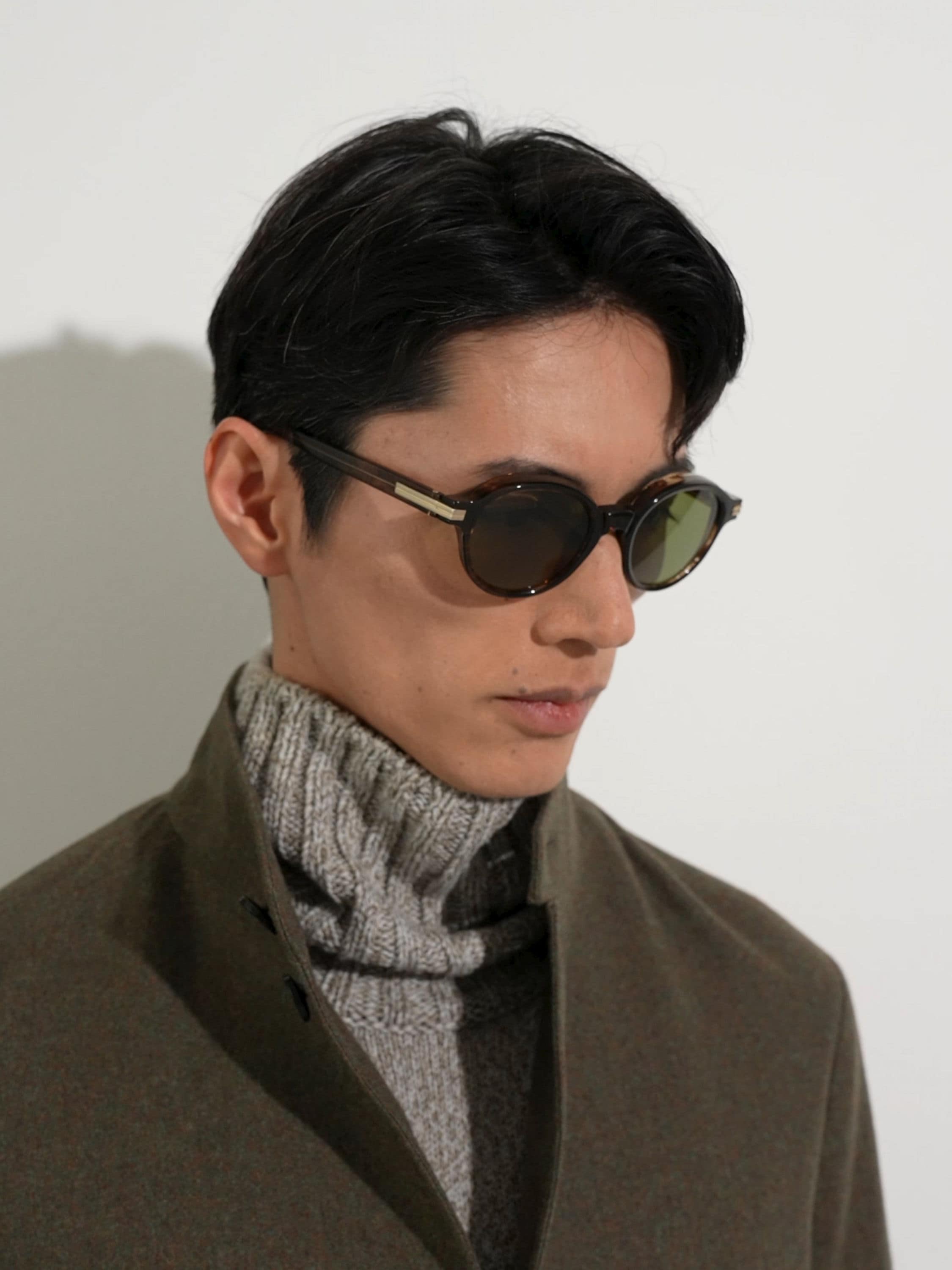 Transparent Dark Brown Havana Acetate Sunglasses SS25