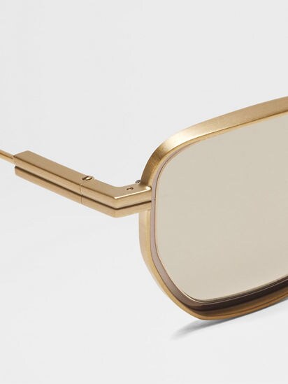 Brass Metal Sunglasses SS25 32088937 | Zegna TH
