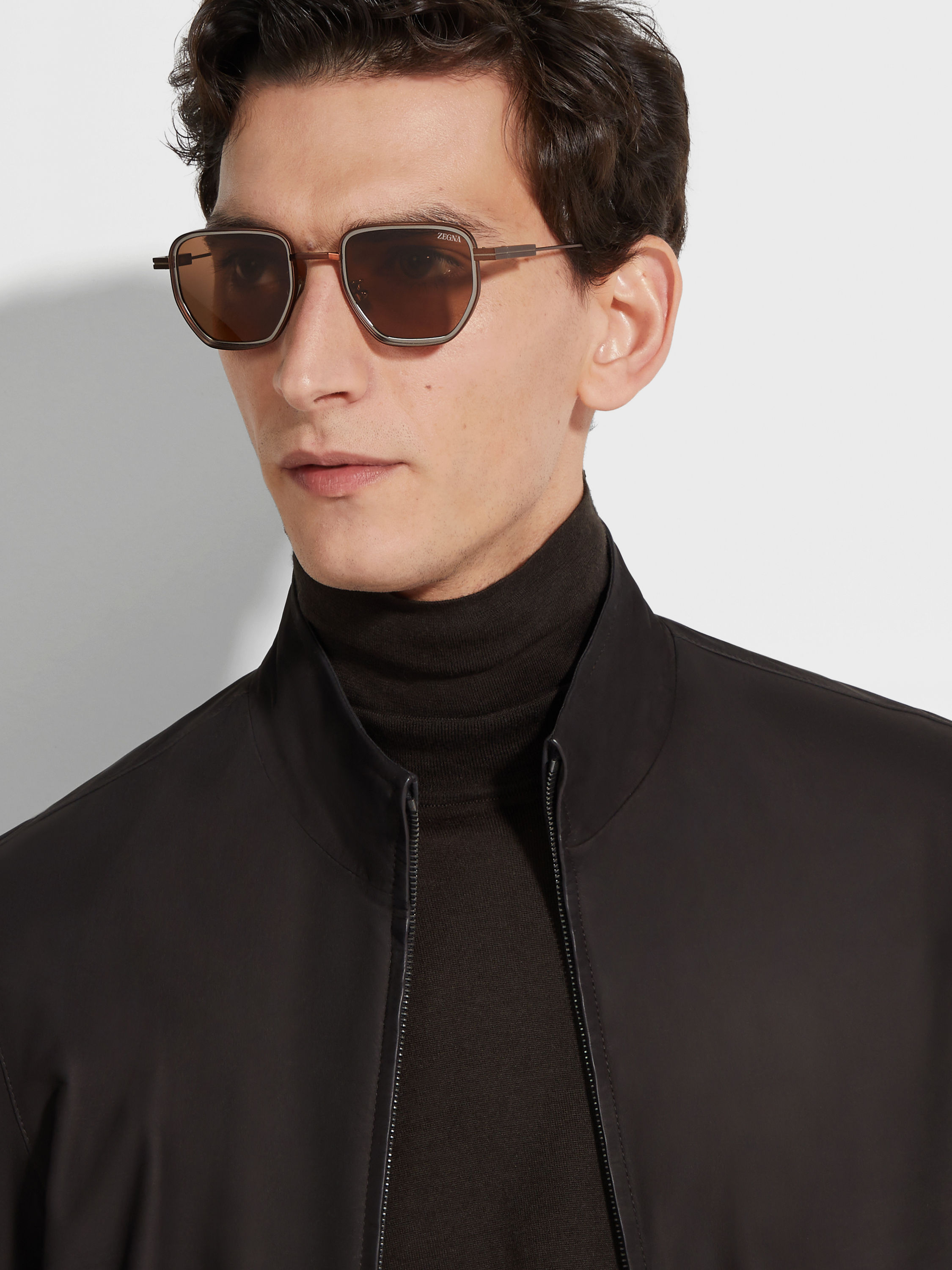 Occhiali da Sole in Metallo Foliage Anilina Satin Foto #3 di dettaglio del prodotto