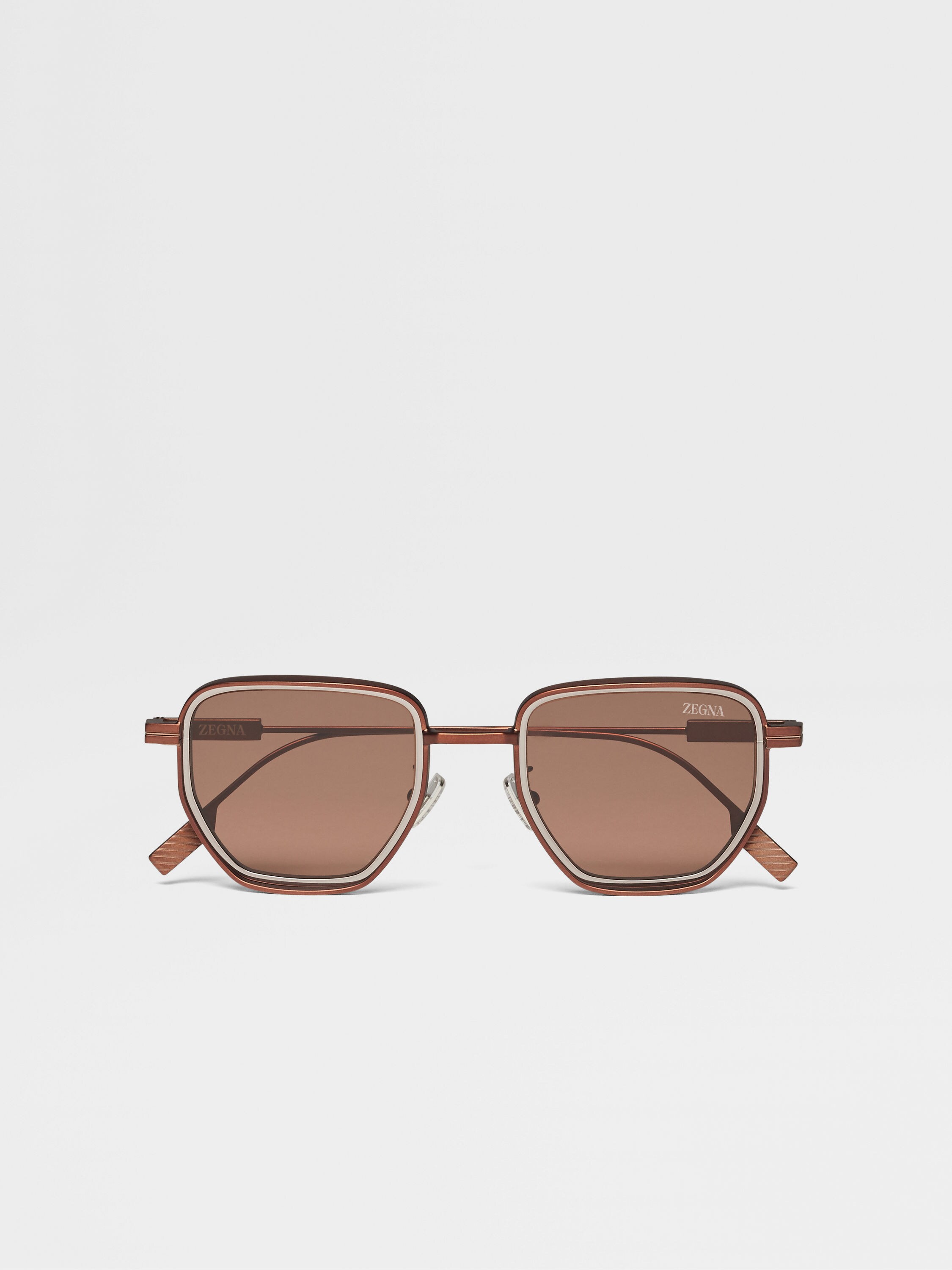 Satin Aniline Foliage Metal Sunglasses Main product photo