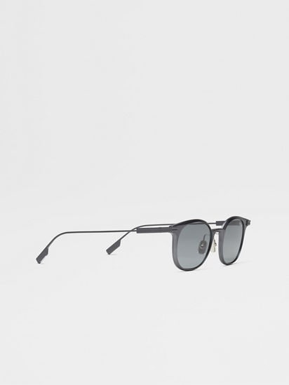 Dark Silver Aluminium Sunglasses SS25 32088947 | Zegna US
