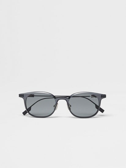 Dark Silver Aluminium Sunglasses SS25 32088947 | Zegna US