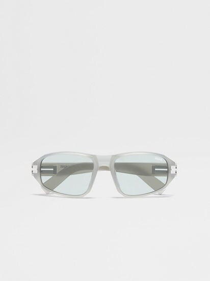 Lentes de Sol en Acetato Verde Claro SS24 31554437 Zegna AR