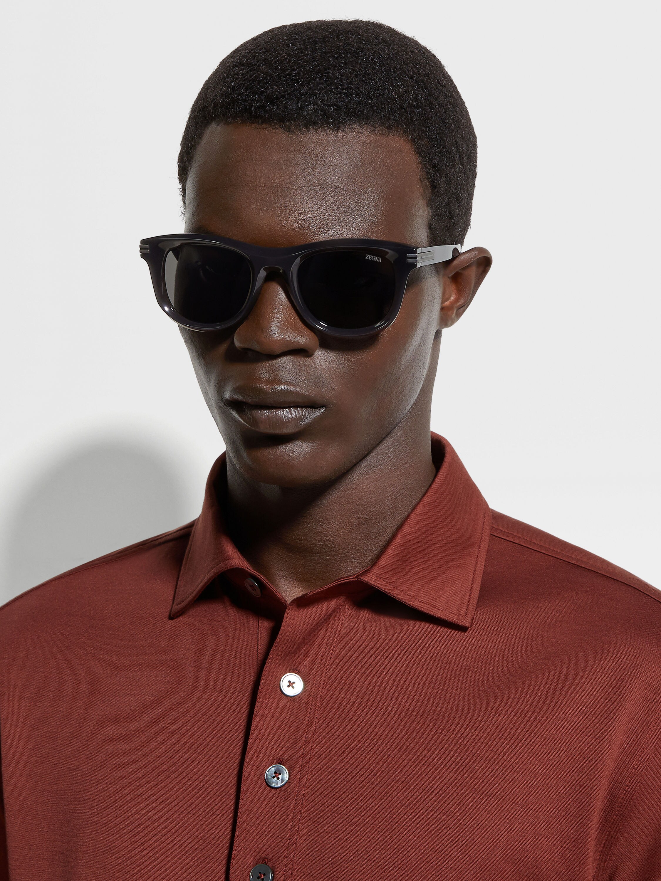 黑色醋酸纤维太阳镜 产品细节图 #3