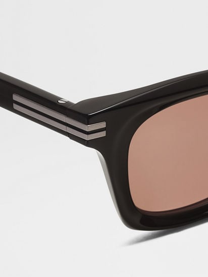 Black Acetate Sunglasses SS25 34054046 | Zegna US Black Acetate Sunglasses SS25 34054046 | Zegna US