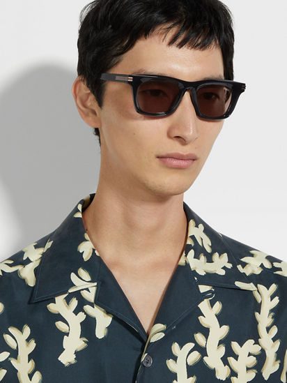 Black Acetate Sunglasses SS25 34054046 | Zegna US Black Acetate Sunglasses SS25 34054046 | Zegna US