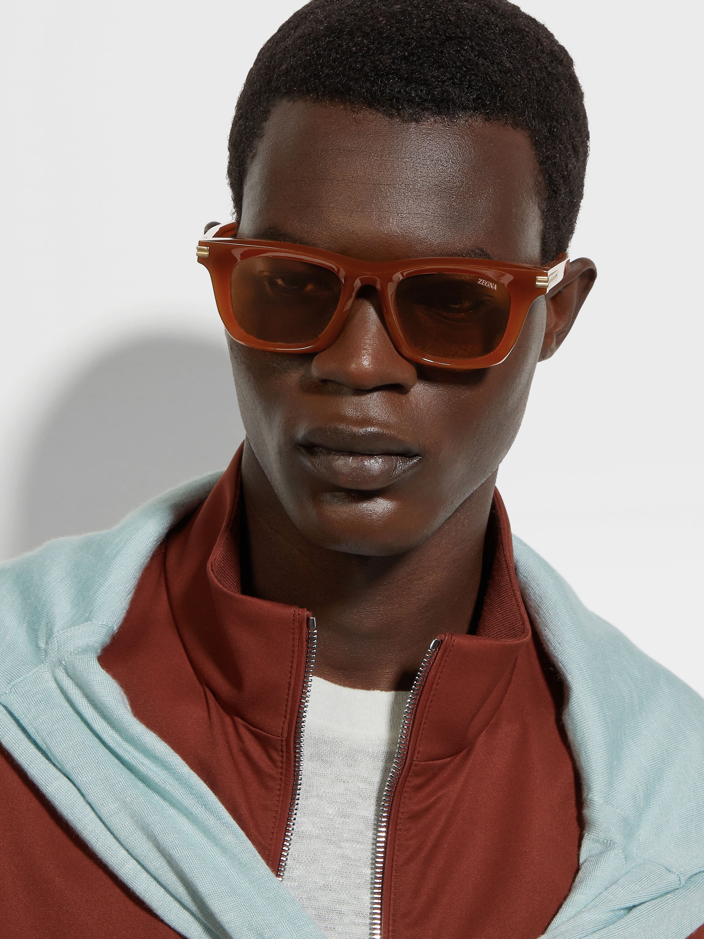 Dark Foliage Acetate Sunglasses Product detail photo #3