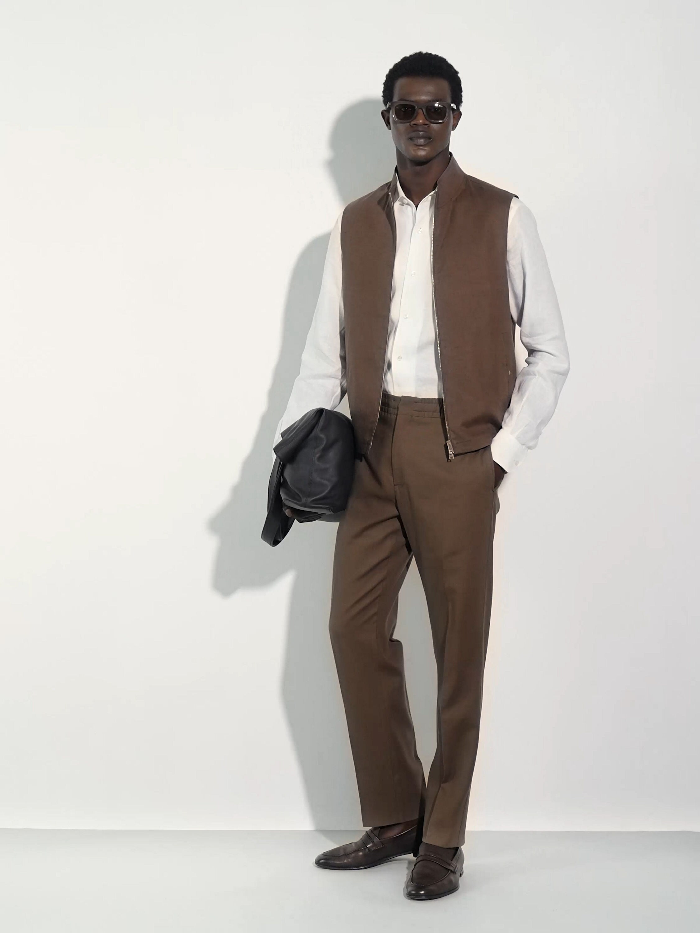 Taupe Acetate Sunglasses SS25 34054048 | Zegna US