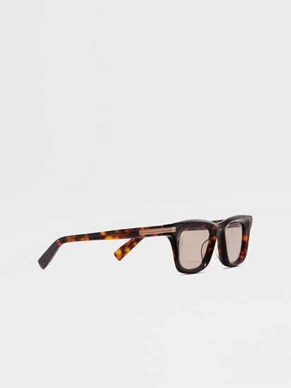 Havana Brown Acetate Sunglasses SS25 34054049 | Zegna CH