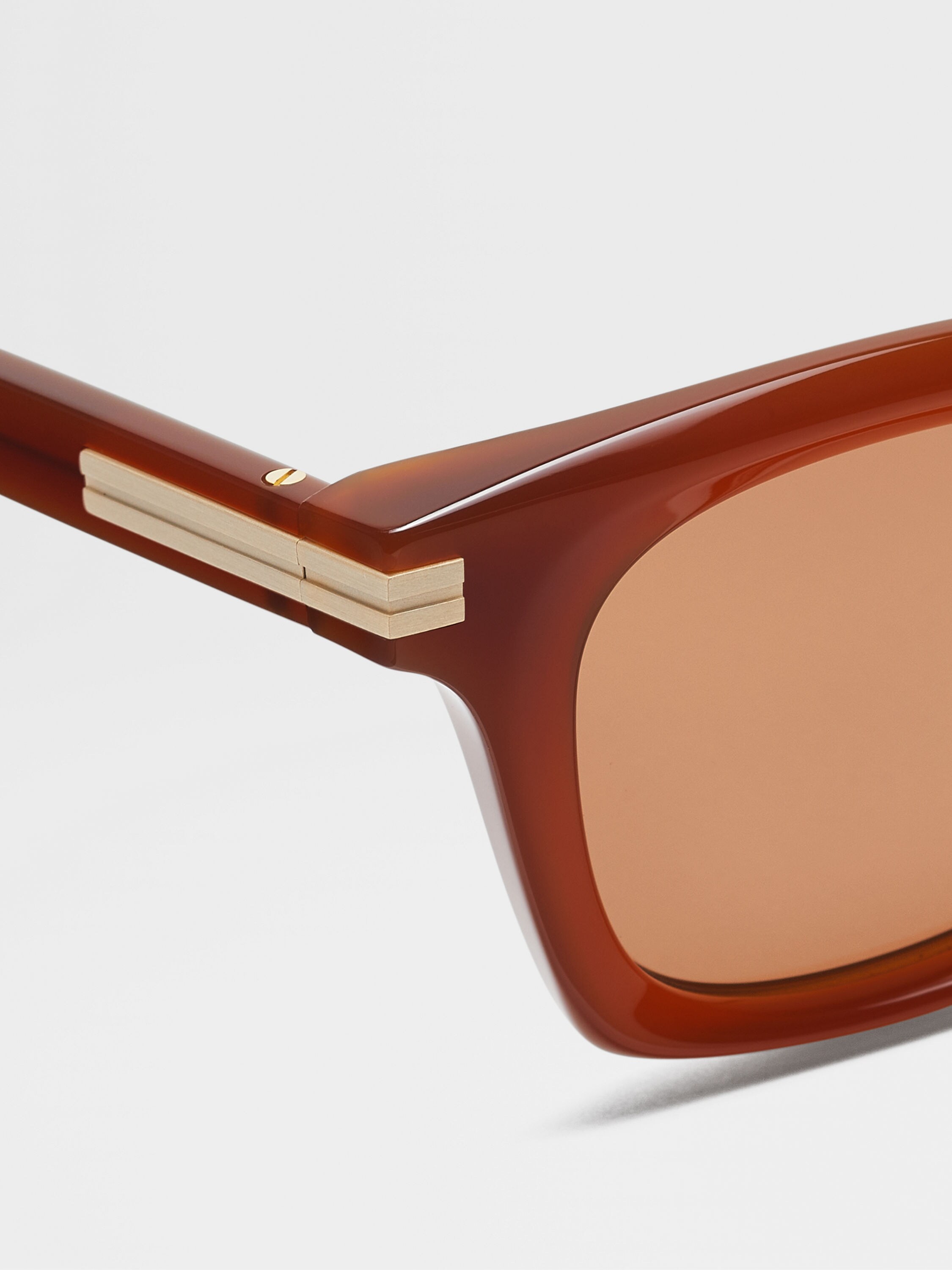 深 oliage 色醋酸纤维太阳镜 产品细节图 #1