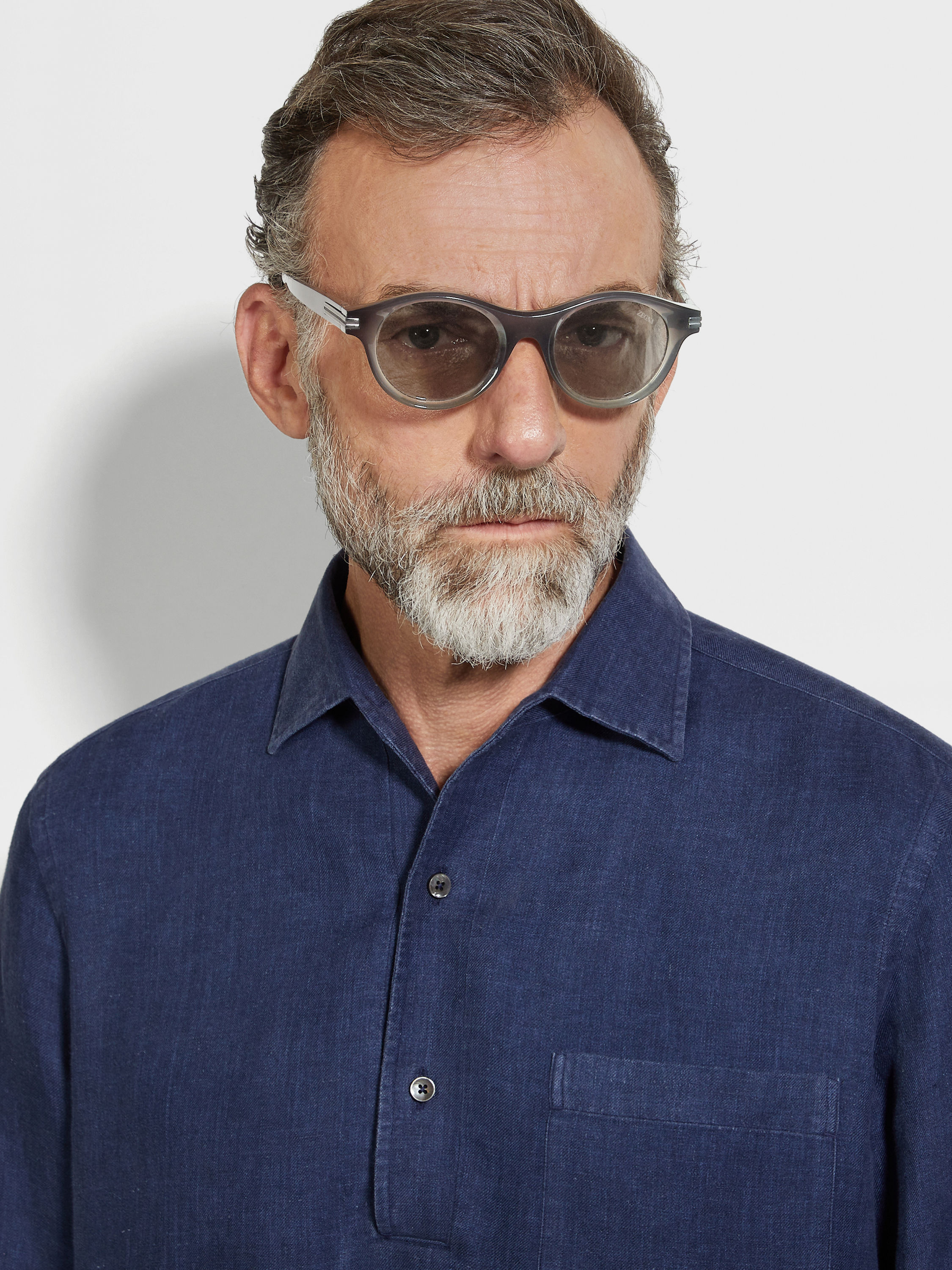 Gradient Grey Acetate Sunglasses Product detail photo #3