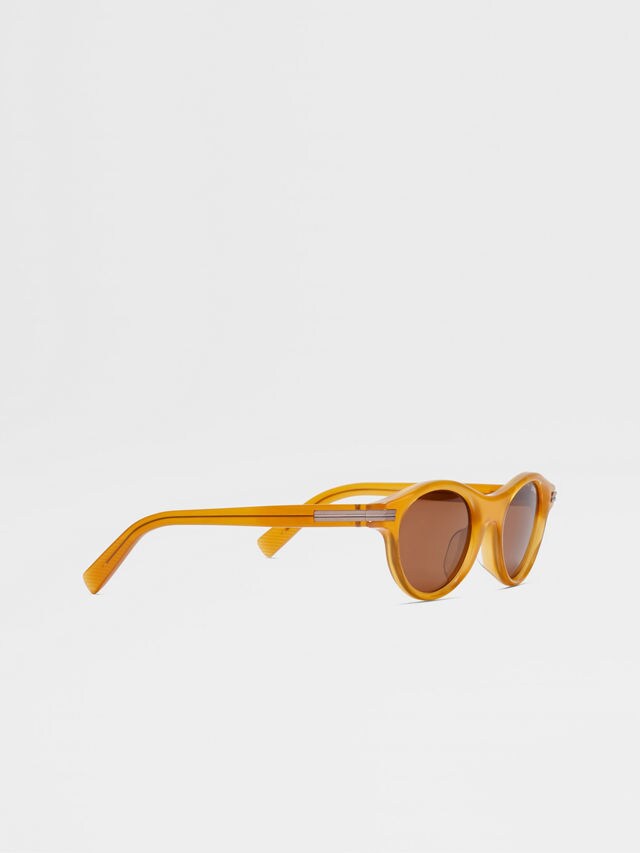 Brown Acetate Sunglasses Product detail photo #2