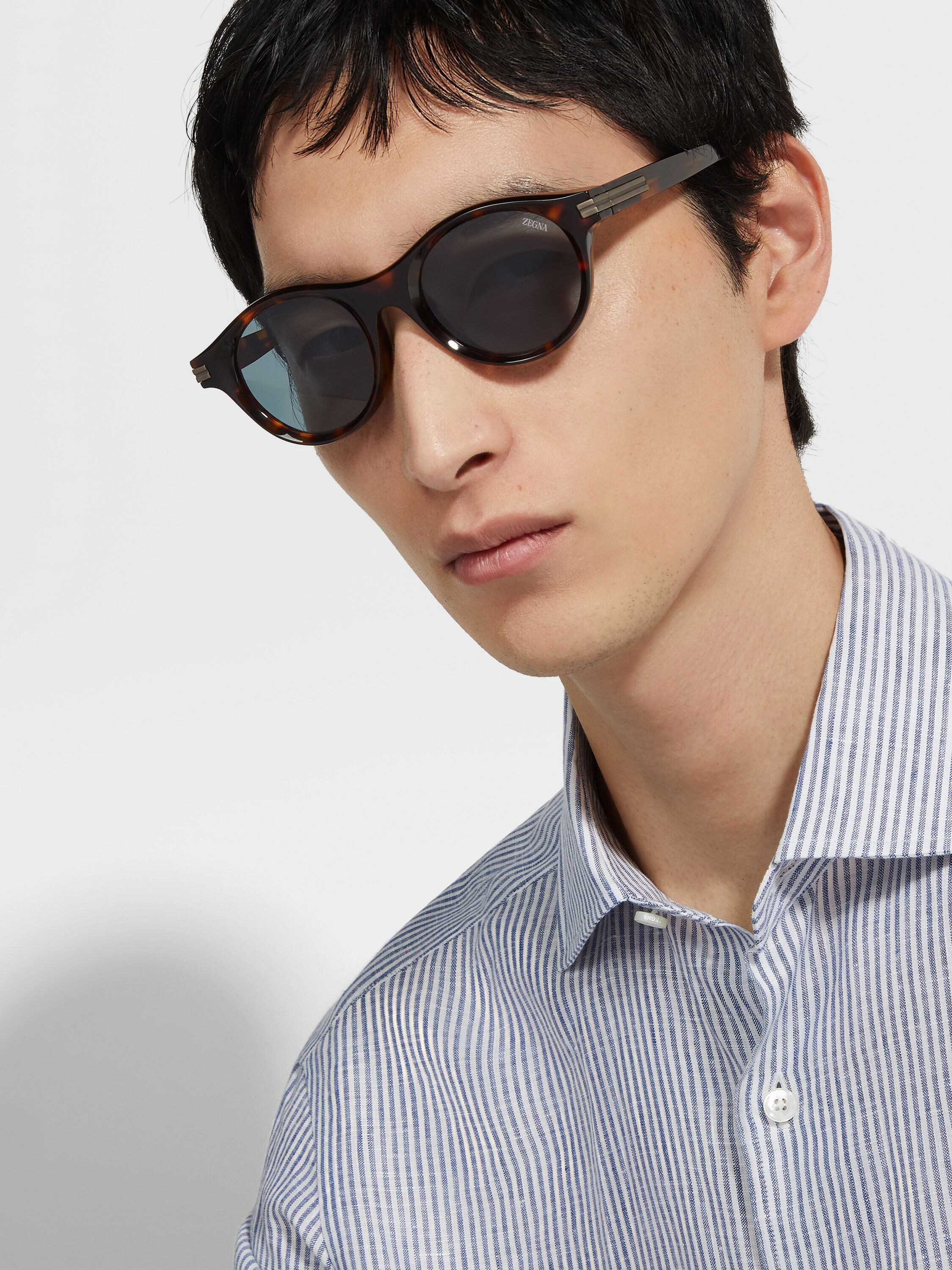 Havana Brown Acetate Sunglasses Product detail photo #3