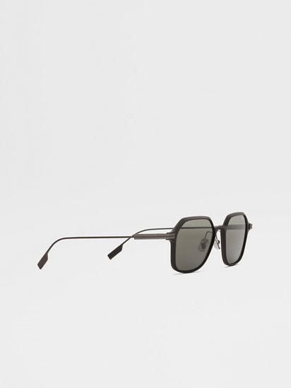 Grey Aluminum and Metal Sunglasses FW25 34054063 | Zegna US