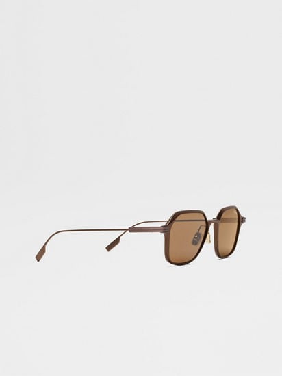 Light Brown Aluminum and Metal Sunglasses SS25 34054064 Light Brown Aluminum and Metal Sunglasses SS25 34054064