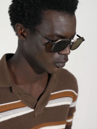 Light Brown Aluminum and Metal Sunglasses SS25 34054064 Light Brown Aluminum and Metal Sunglasses SS25 34054064
