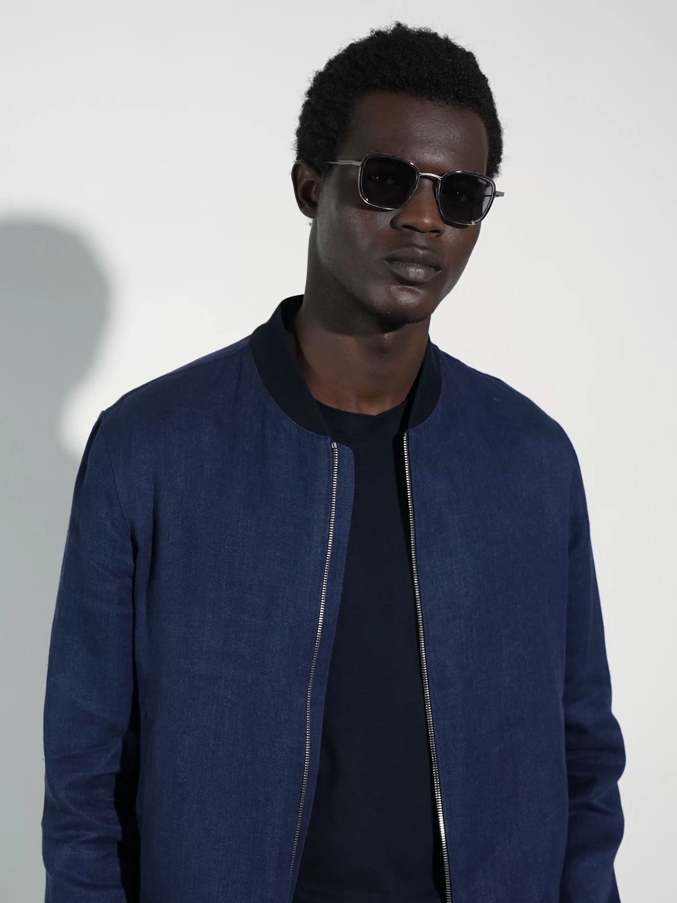 Havana Titanium and Acetate Sunglasses