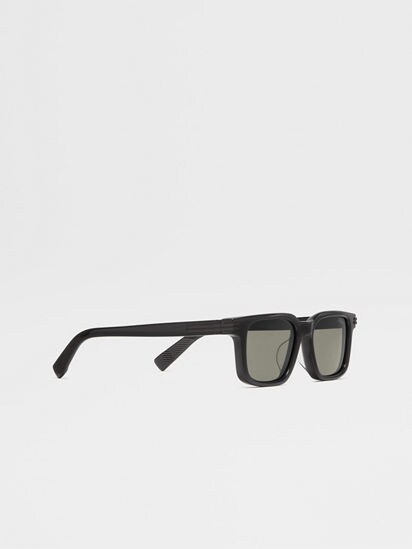 Milky Black Acetate Sunglasses FW25 35887746 | Zegna JP