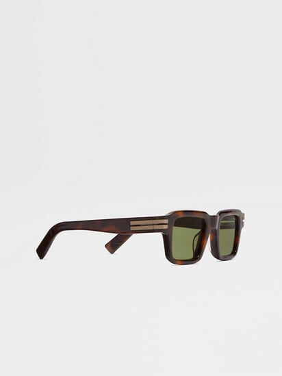 Havana Brown Acetate Sunglasses SS26 35887767 | Zegna EE