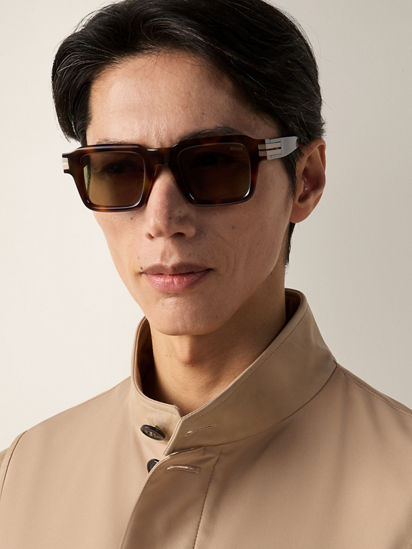 Havana Brown Acetate Sunglasses SS26 35887767 | Zegna LU